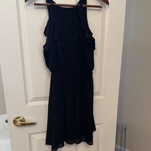 Elegant Black Ruffle Dress